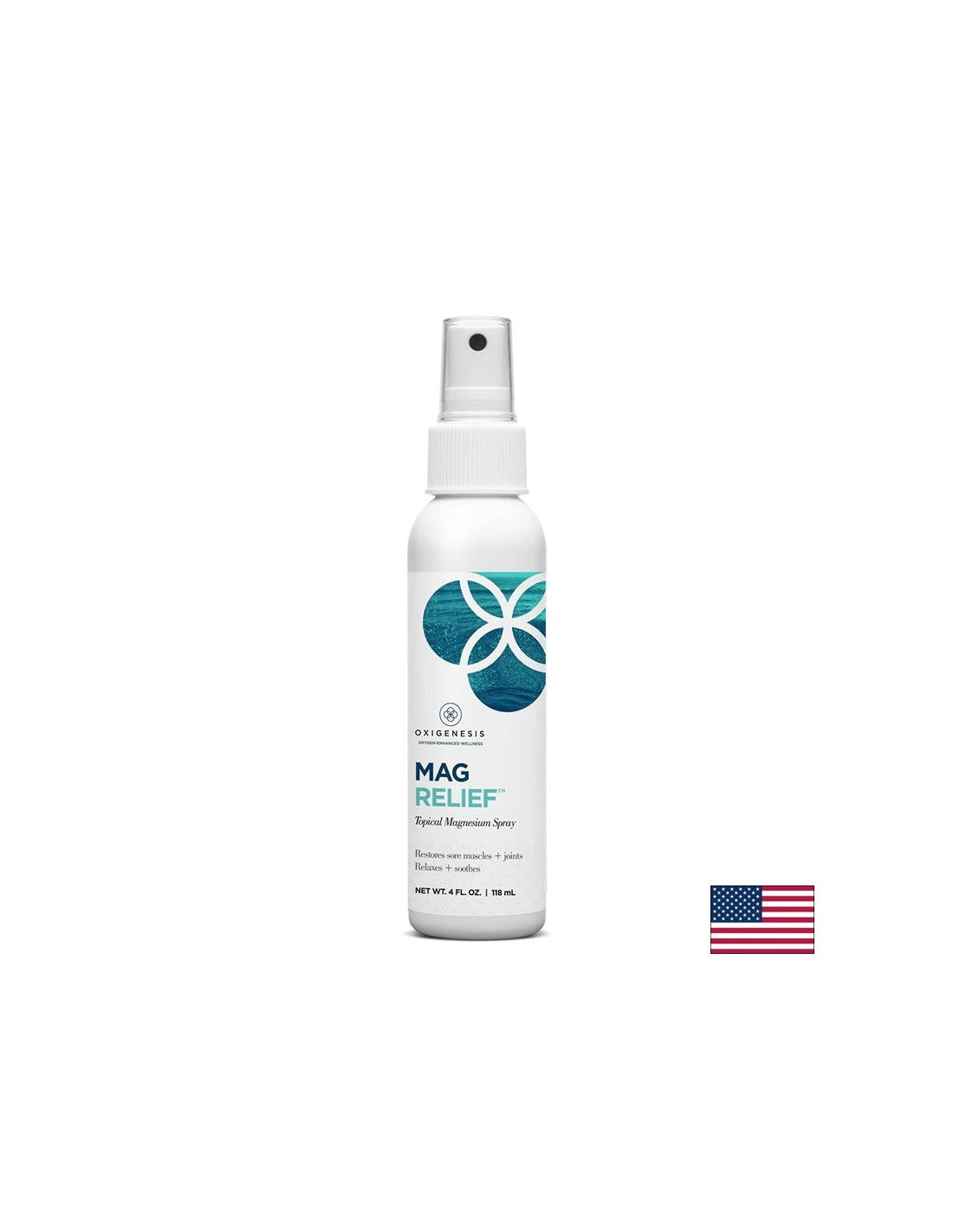 Pulvérisation du corps de soulagement avec des minéraux de magnésium et de mer, 120 ml