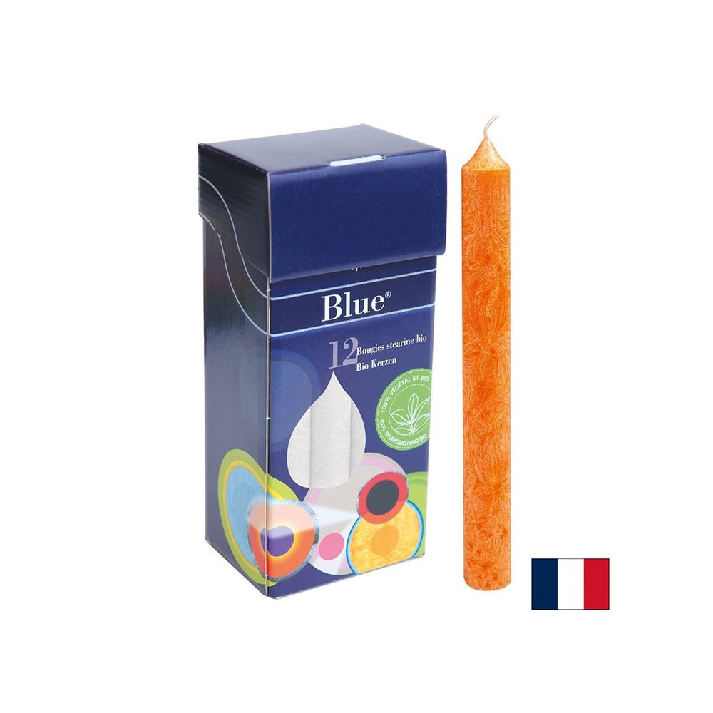 Cougies de stéarine - Orange, bio, 12 pcs.