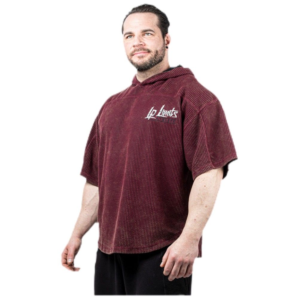 <tc>Legal Power</tc> Sweat à capuche Stone Wash Rag Top « Boston »/Haut à capuche/Rouge - Rouge