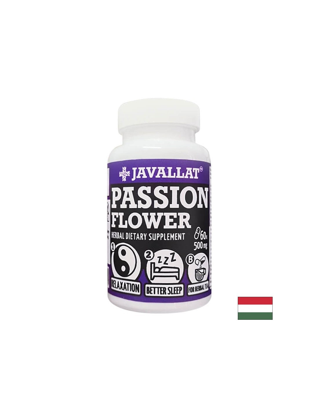 Stress et insomnie - Passionflower, 500 mg x 60 capsules