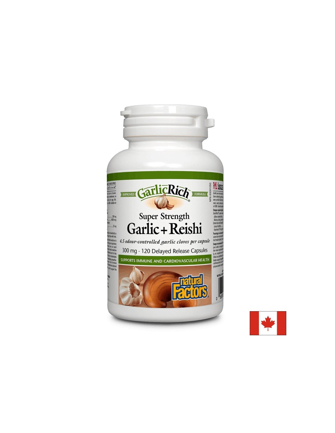 Garlicrich® Super Strength Garlic + Reishi/ail + reishi x 120 capsules