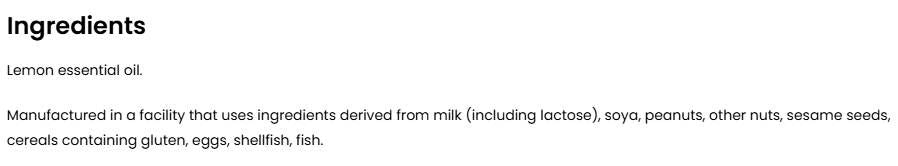 Huile essentielle de citron - 15 ml