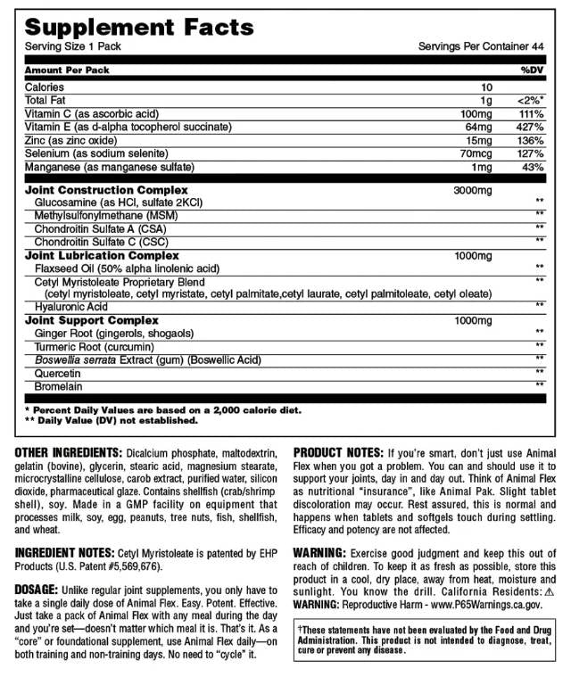 Animal Flex - 44 paquets