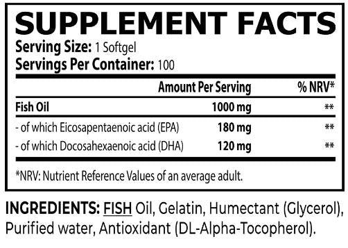 Oméga-3 1000 mg - 100 softgels