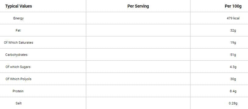 Cookies | Faible sucre et pas d'huile de palme - 128 grammes