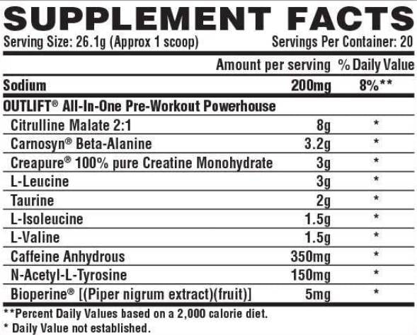 OUTLIFT - 496-510 grammes
