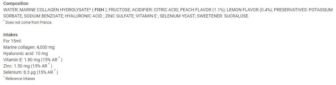 Collagène pur + liquide | Collagène de poisson - 500 ml