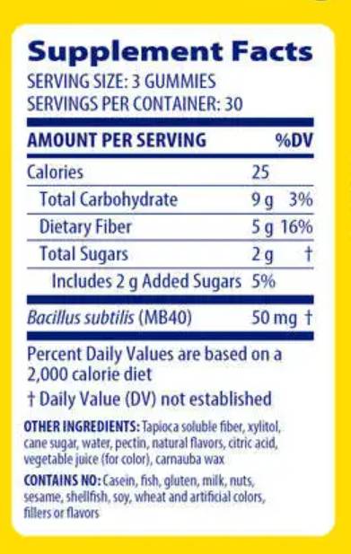 Fibre + Gummies - 90 Gummies