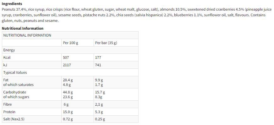 Energy Special - 30 x 35 grammes