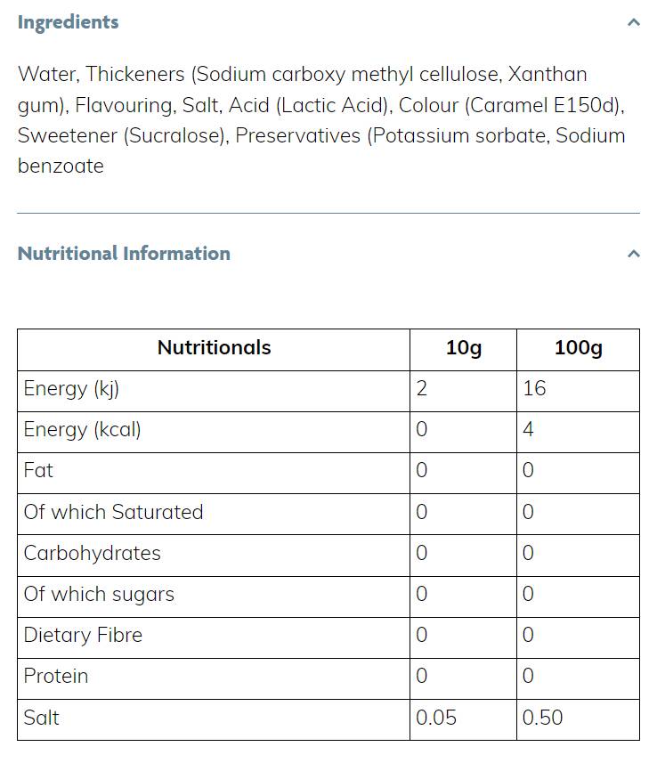 Sirop maigre | Caramel salé - 425 ml