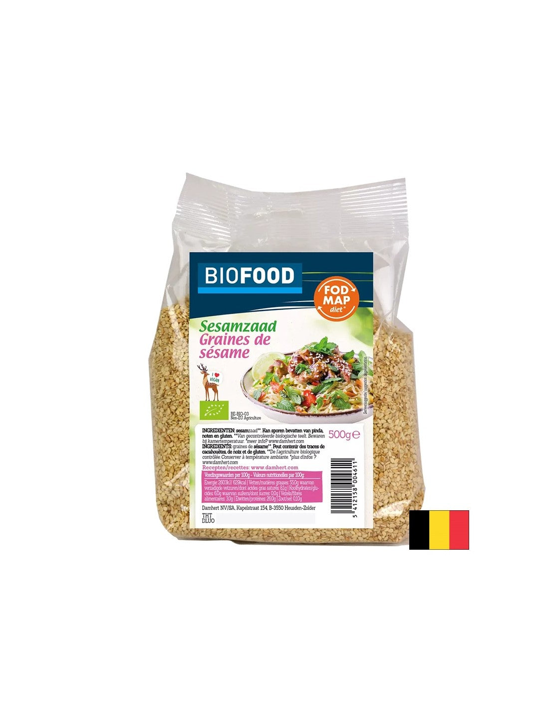 Graines de sésame (non tamisées), bio, 500 g