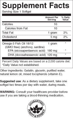 Saveur de citron oméga 3 1000 mg - 150 capsules de gel