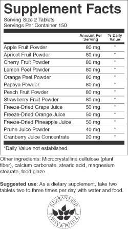 Fruit4Life 425 mg 300 comprimés