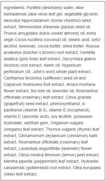 Crème essentielle de la veine des jambes 118 ml