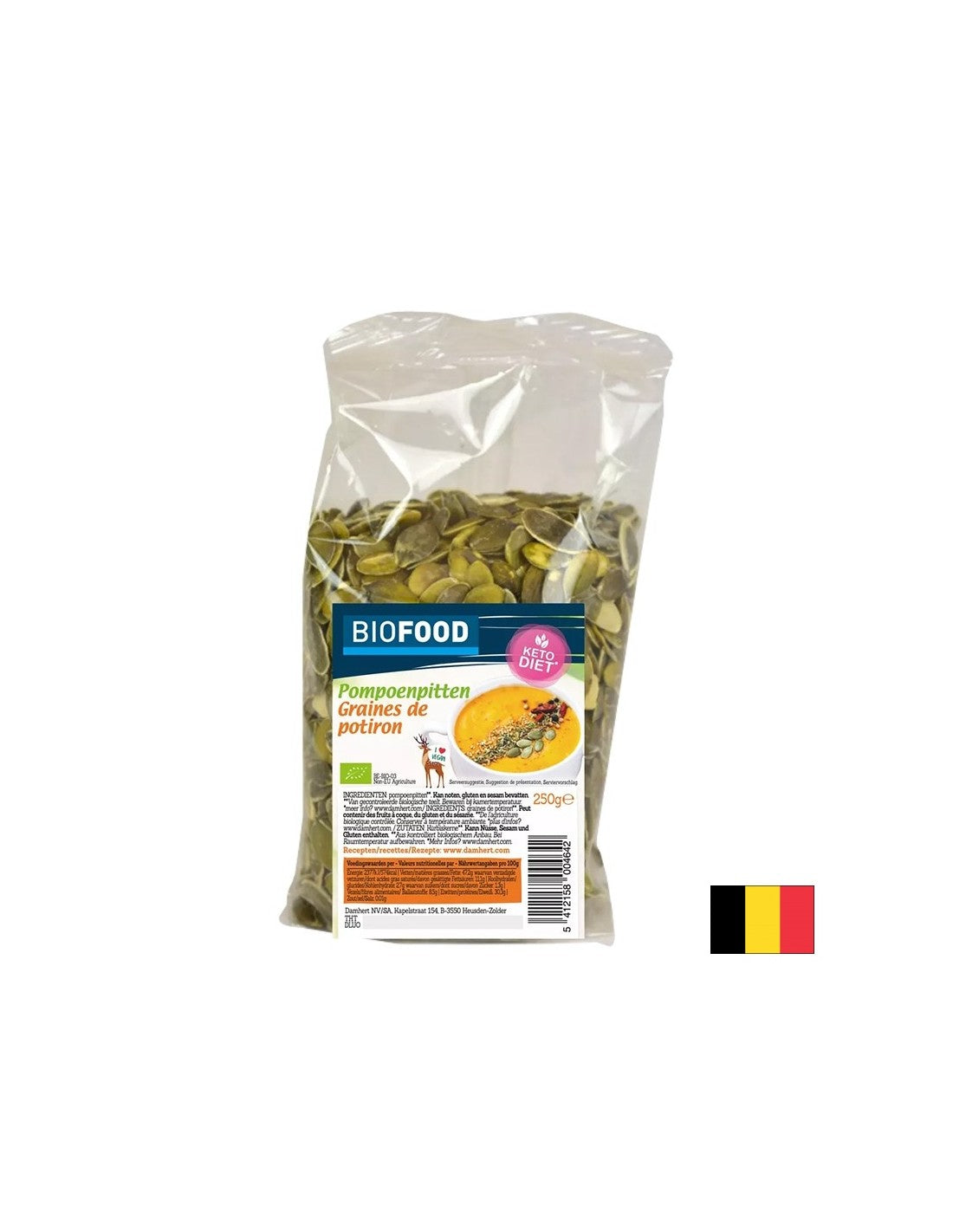Graines de citrouille biologiques, 250 g
