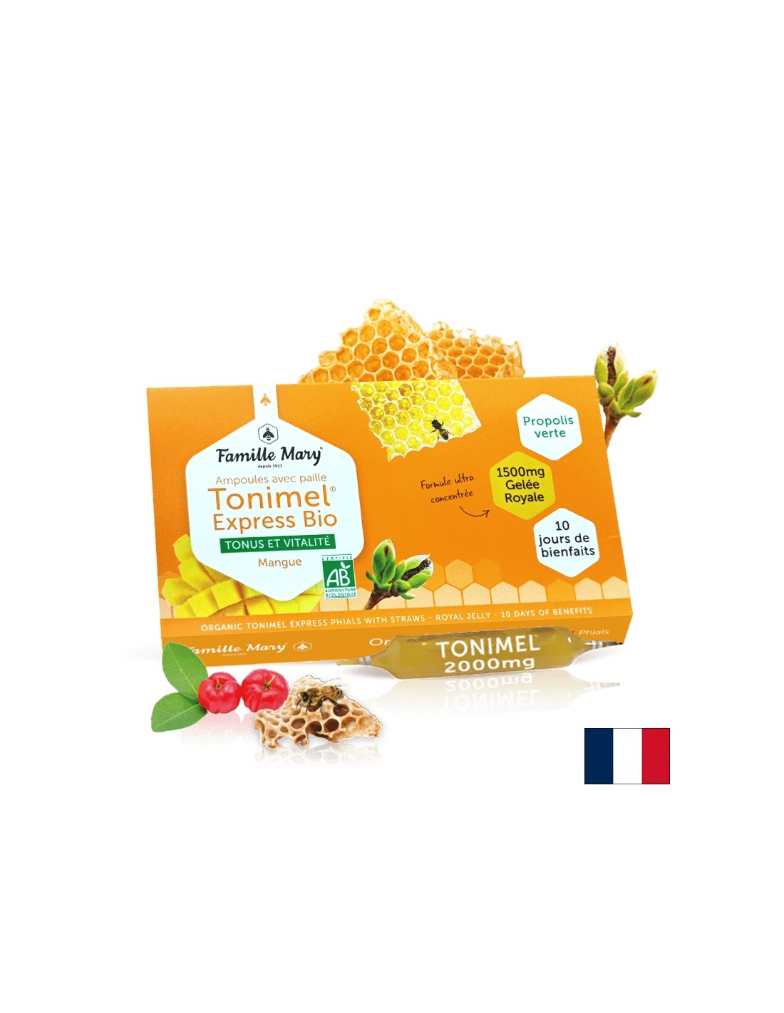 Tone and Energy - Tonimel Express Bio, 10 ampoules à boire