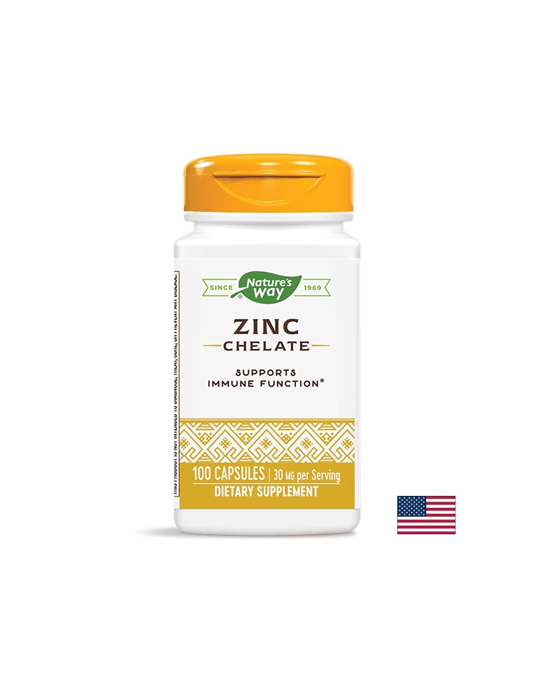 Zinc chélate/zinc (chélate) x 100 capsules Nature's Way