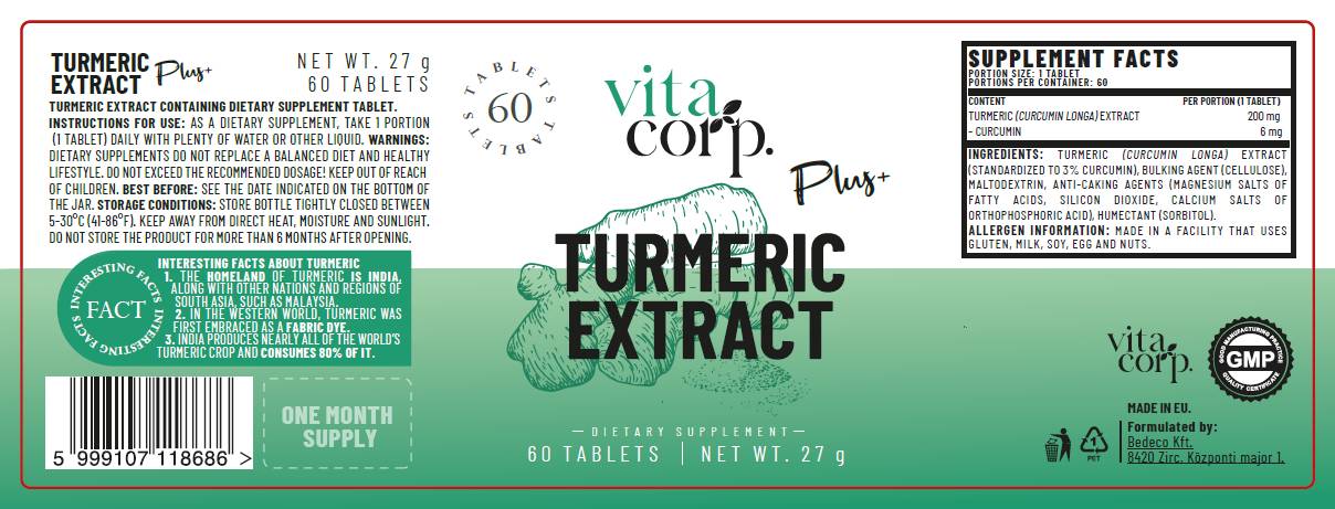 Extrait de curcuma 200 mg - 60 comprimés