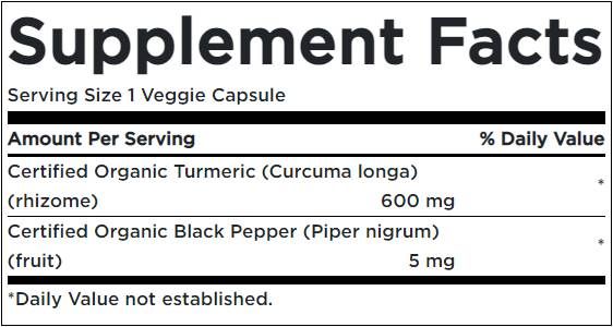 Curcuma et poivre noir - 60 capsules