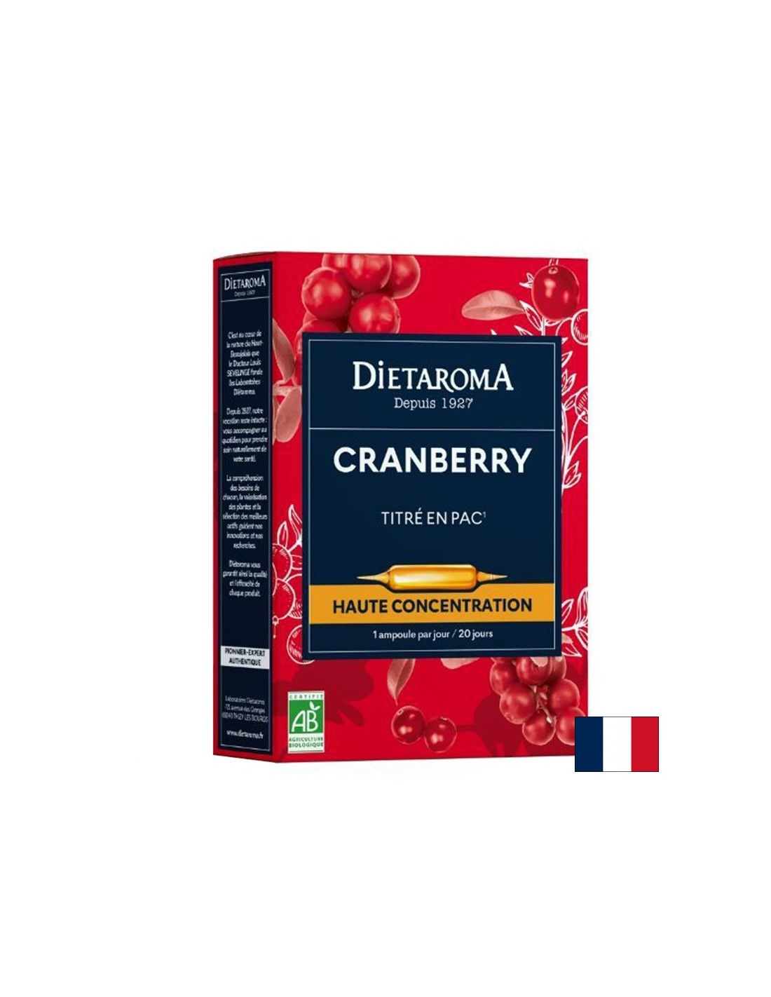 Santé urinaire - Canneberge, 20 ampoules à boire