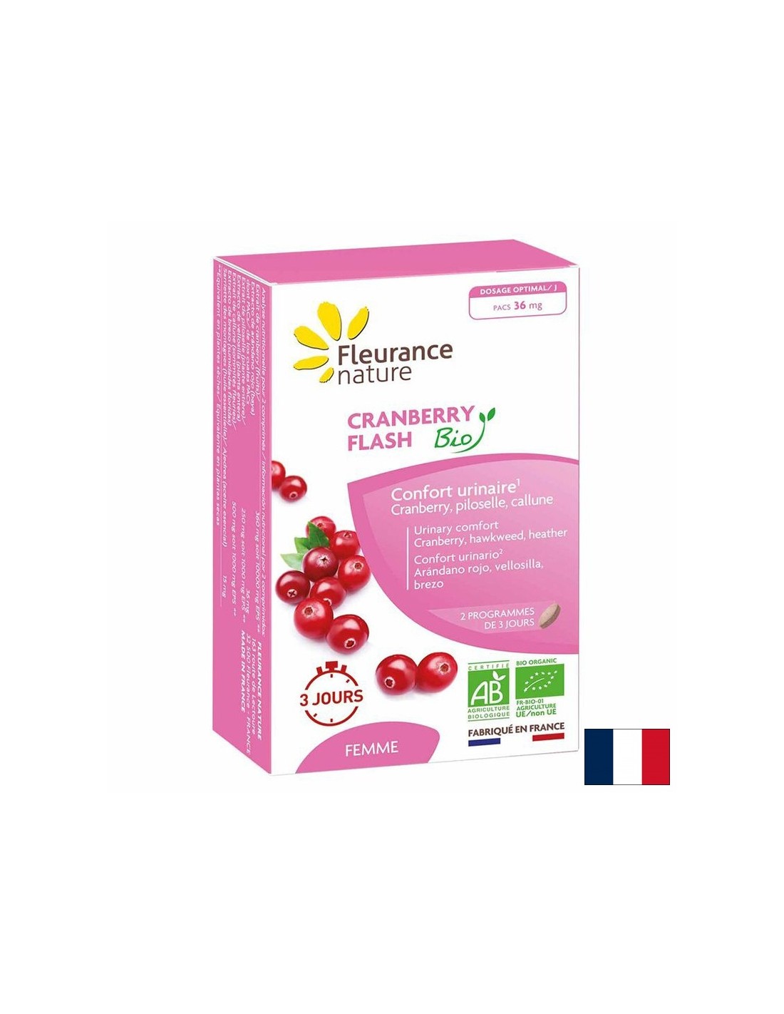 Santé urinaire - Canneberge (36 mg de PACS (proanthocyanidines), 14 comprimés
