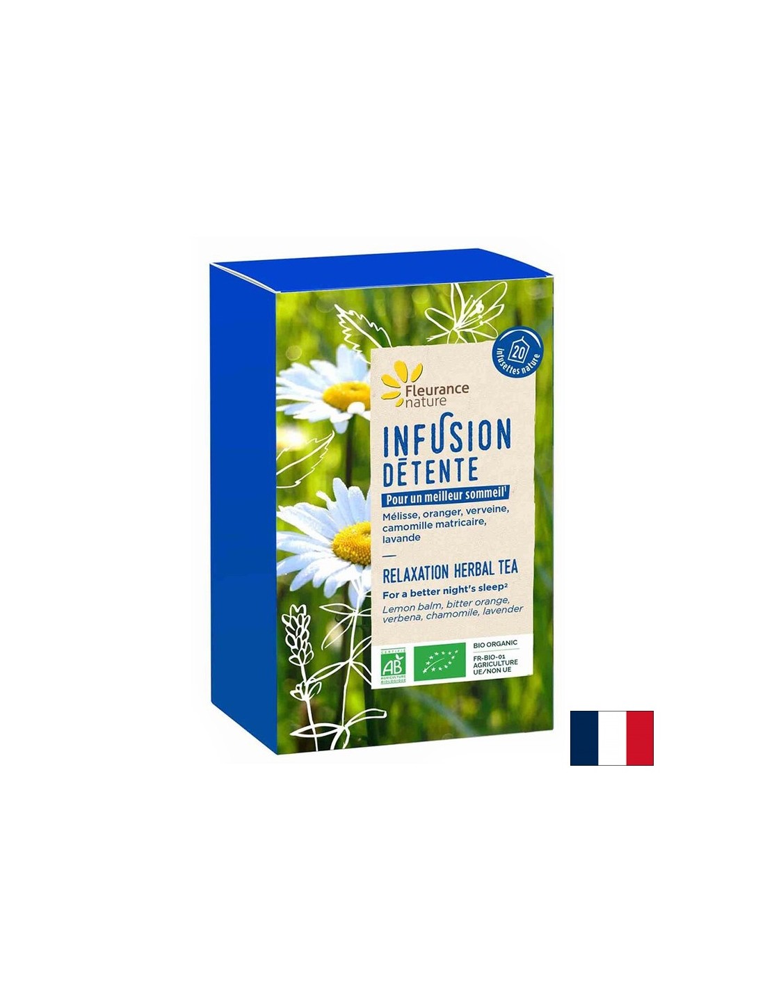 Thé apaisant pour le système nerveux, bio, 20 sacs filtrants