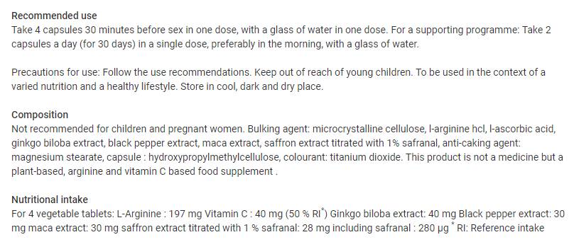 Super sexe | Stimulant sexuel - 60 capsules