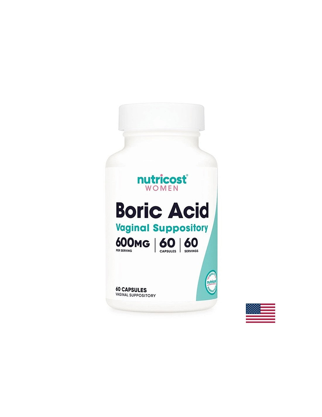 Infections vaginales - acide borique (acide borique), 600 mg x 60 capsules vaginales