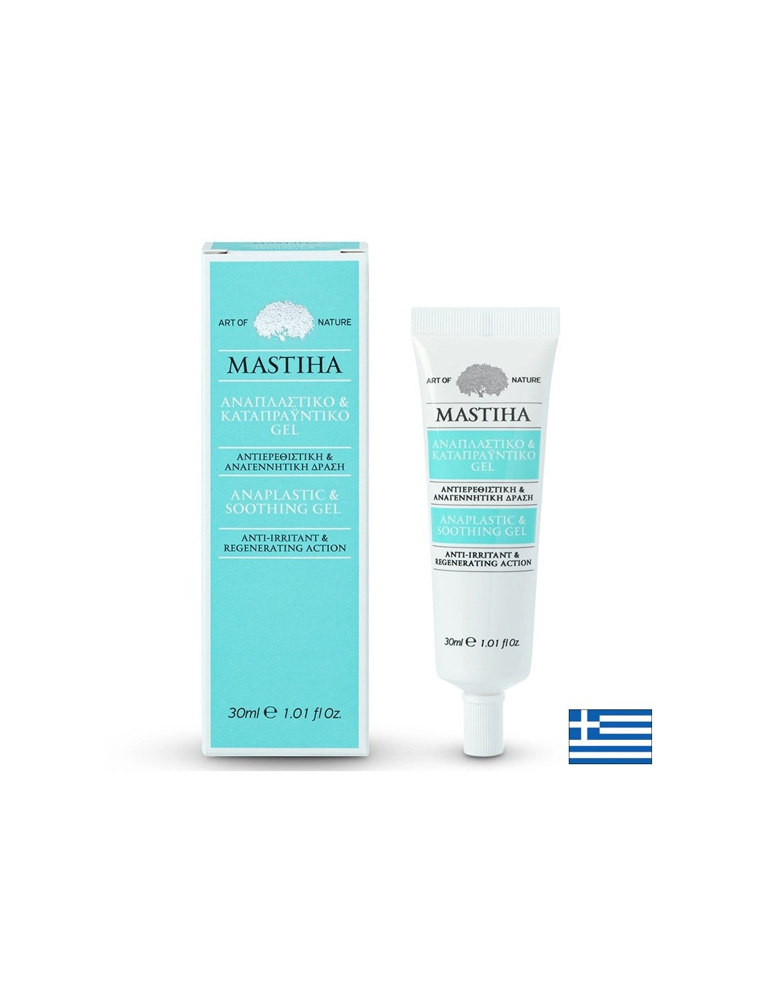 Gel réparateur et apaisant à la <tc>Mastiha</tc> pour peaux sèches et irritées, 30 ml <tc>Mastiha</tc>