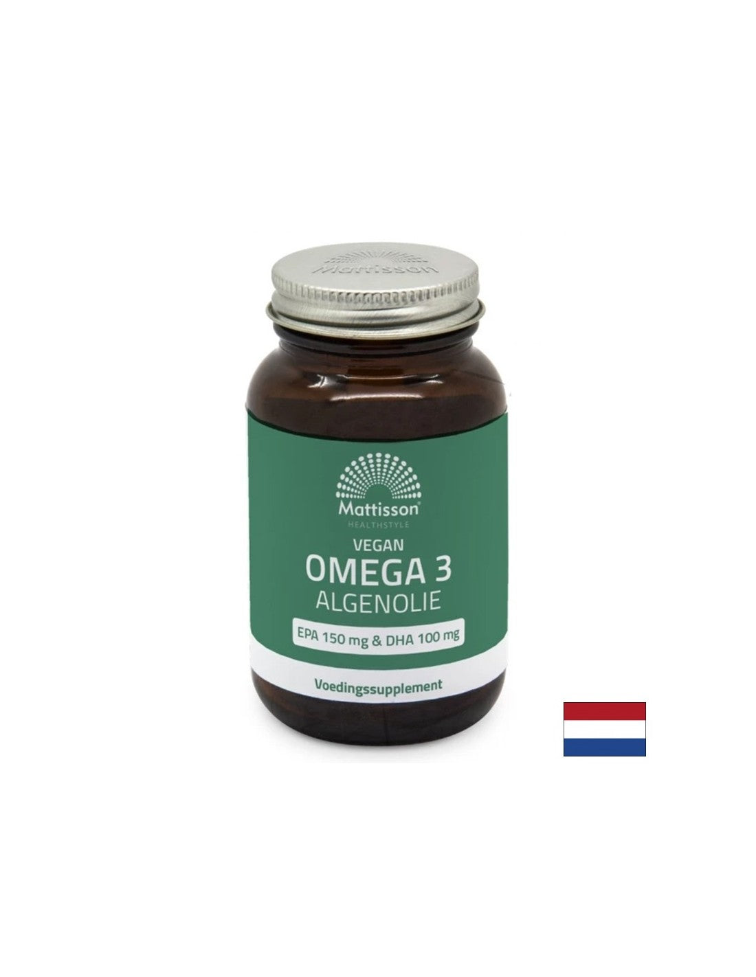 Oméga-3 végétaliens à partir des algues - Support pour la fonction cardiaque et cérébrale, EPA 150 mg, DHA 100 mg, 60 capsules