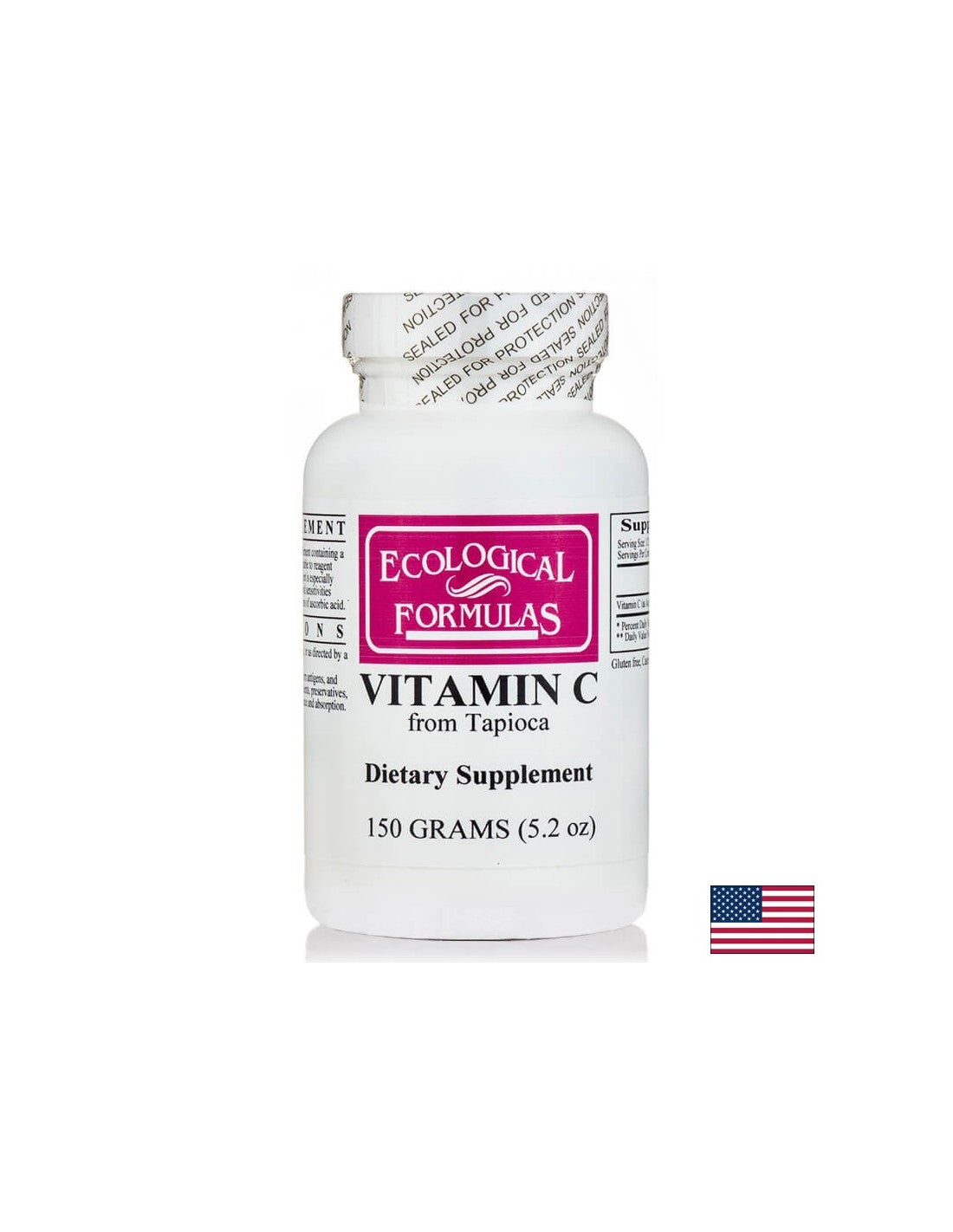 Vitamine C de Tapioca - Immunostimulateur et antioxydant, 150 g de poudre