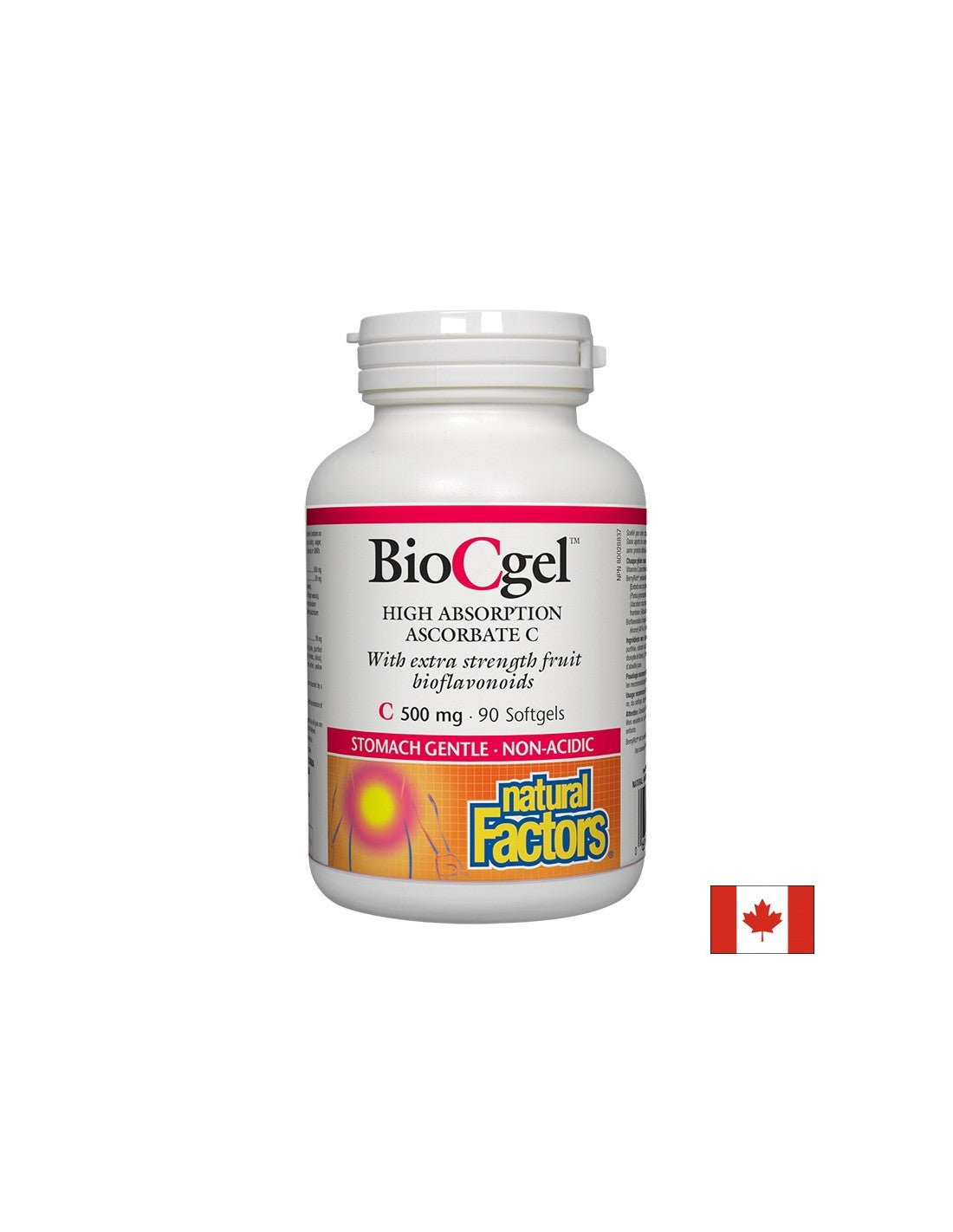 Biocgel Absorption élevée Ascorbate Vitamine C 500 mg - 90 capsules de gel