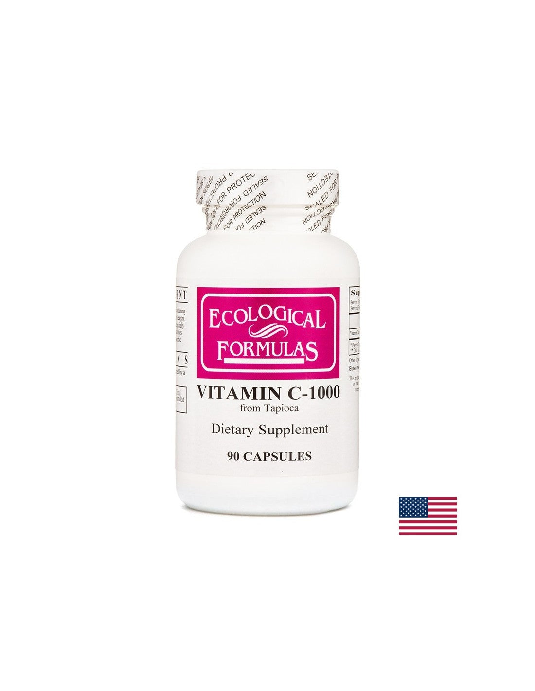 Vitamine C de Tapioca - 1000 mg, 90 capsules