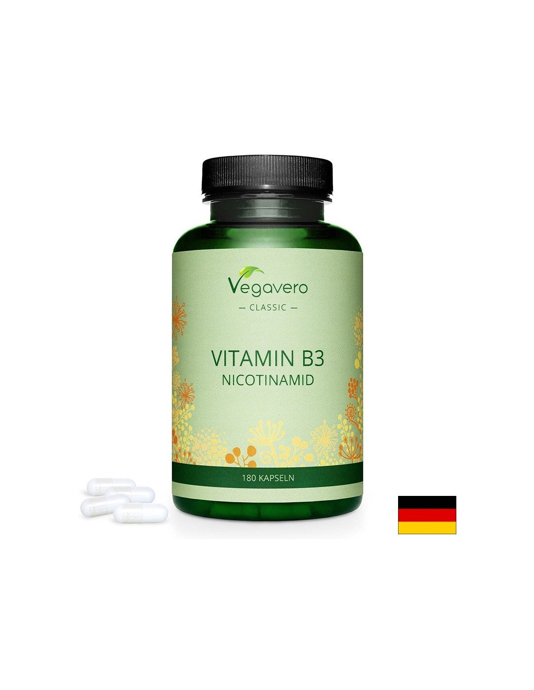 Vitamine B3 (nicotinamide) - Vitamine B3 Nicotinamide, 180 capsules