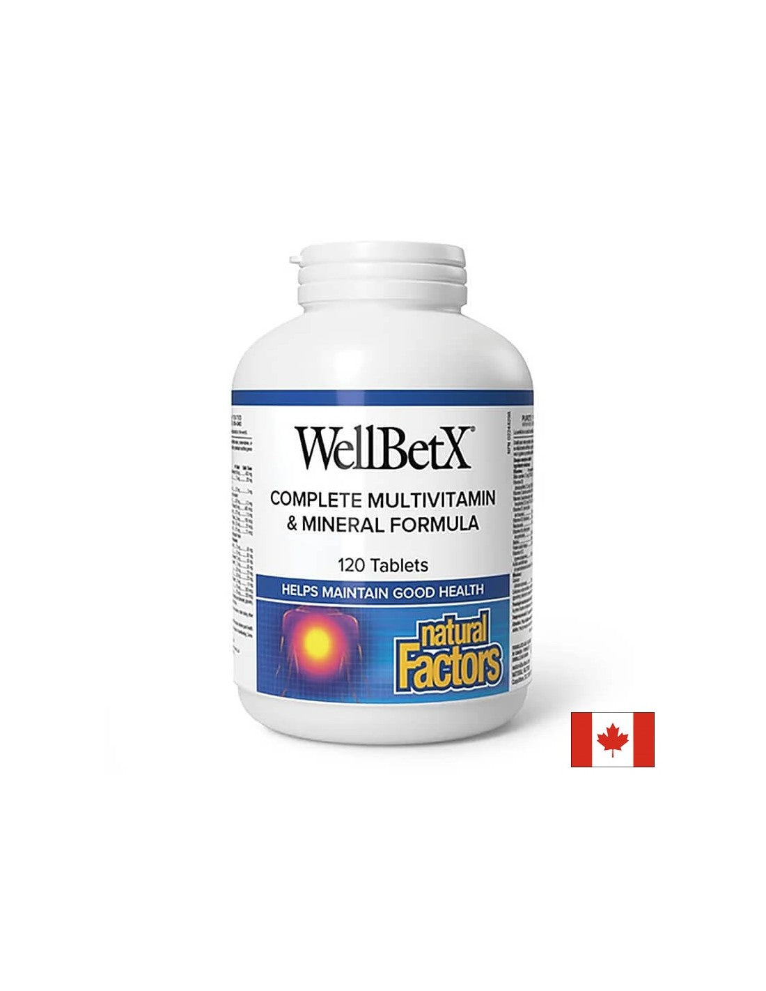 WellBetX® Complete Diabetic/Multivitamines pour diabétiques x 120 comprimés <tc>Natural Factors</tc>