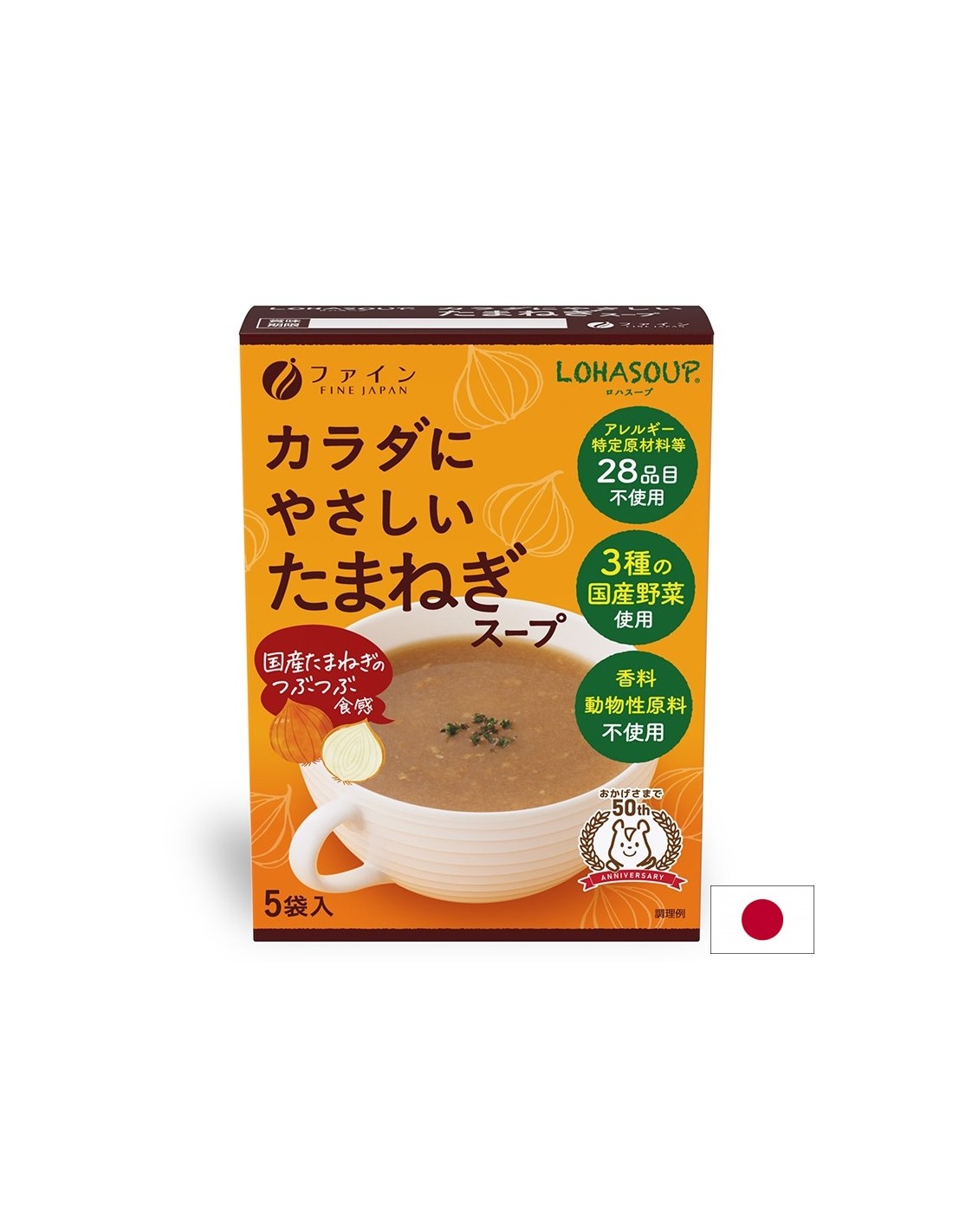 Soupe d'oignon japonaise, 5 paquets