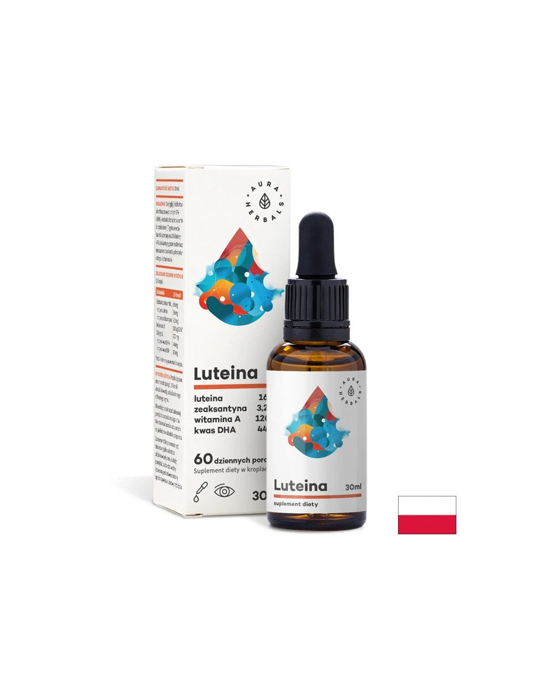 Santé oculaire - lutéine + zéaxanthine + vitamine A et huile de poisson, 30 ml, gouttes