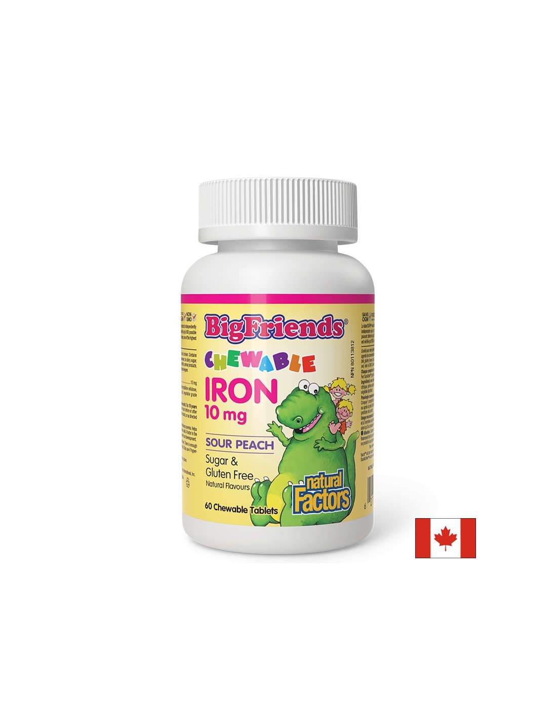 Big Friends® Chewable Iron 10 mg - 60 Chewable Tablets - Nutra Best Europe