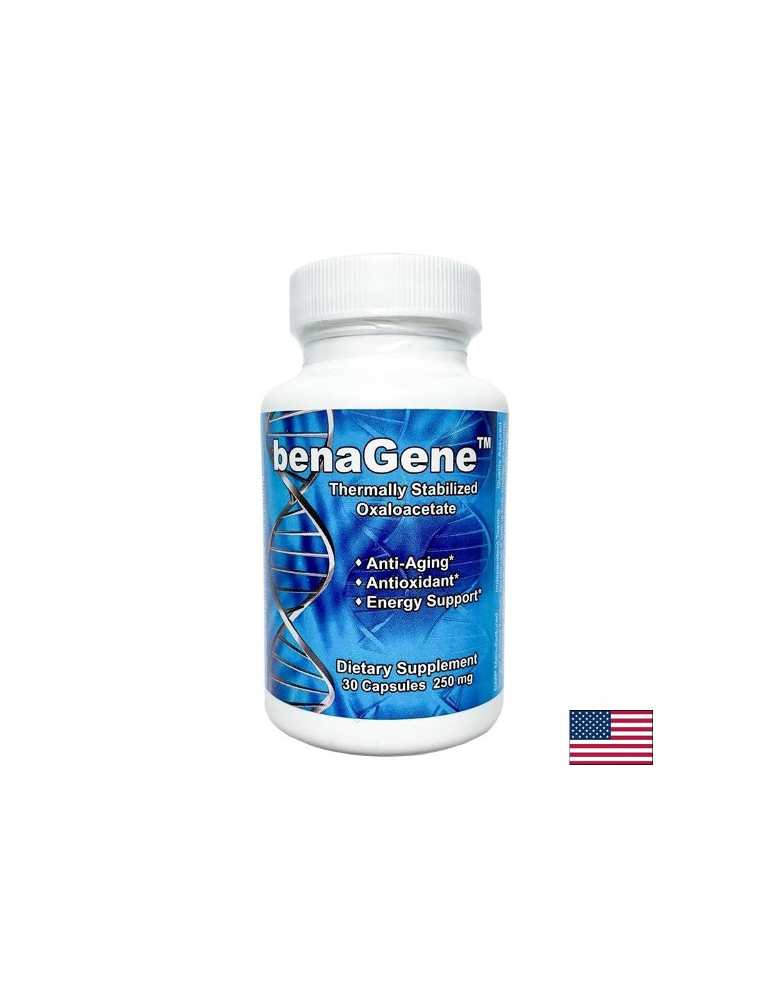 Santé et anti-âge des femmes - Acide oxaloacétique stabilisé thermiquement Benagène, 30 capsules