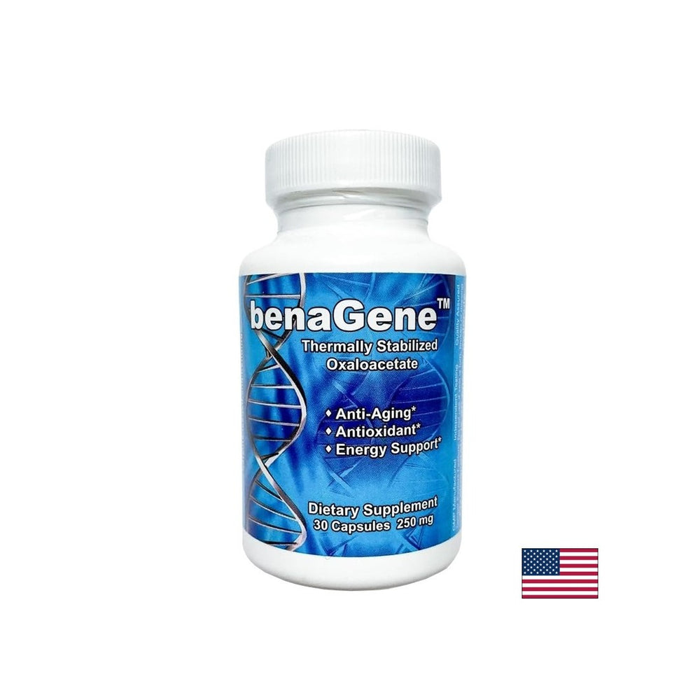 Santé et anti-âge des femmes - Acide oxaloacétique stabilisé thermiquement Benagène, 30 capsules