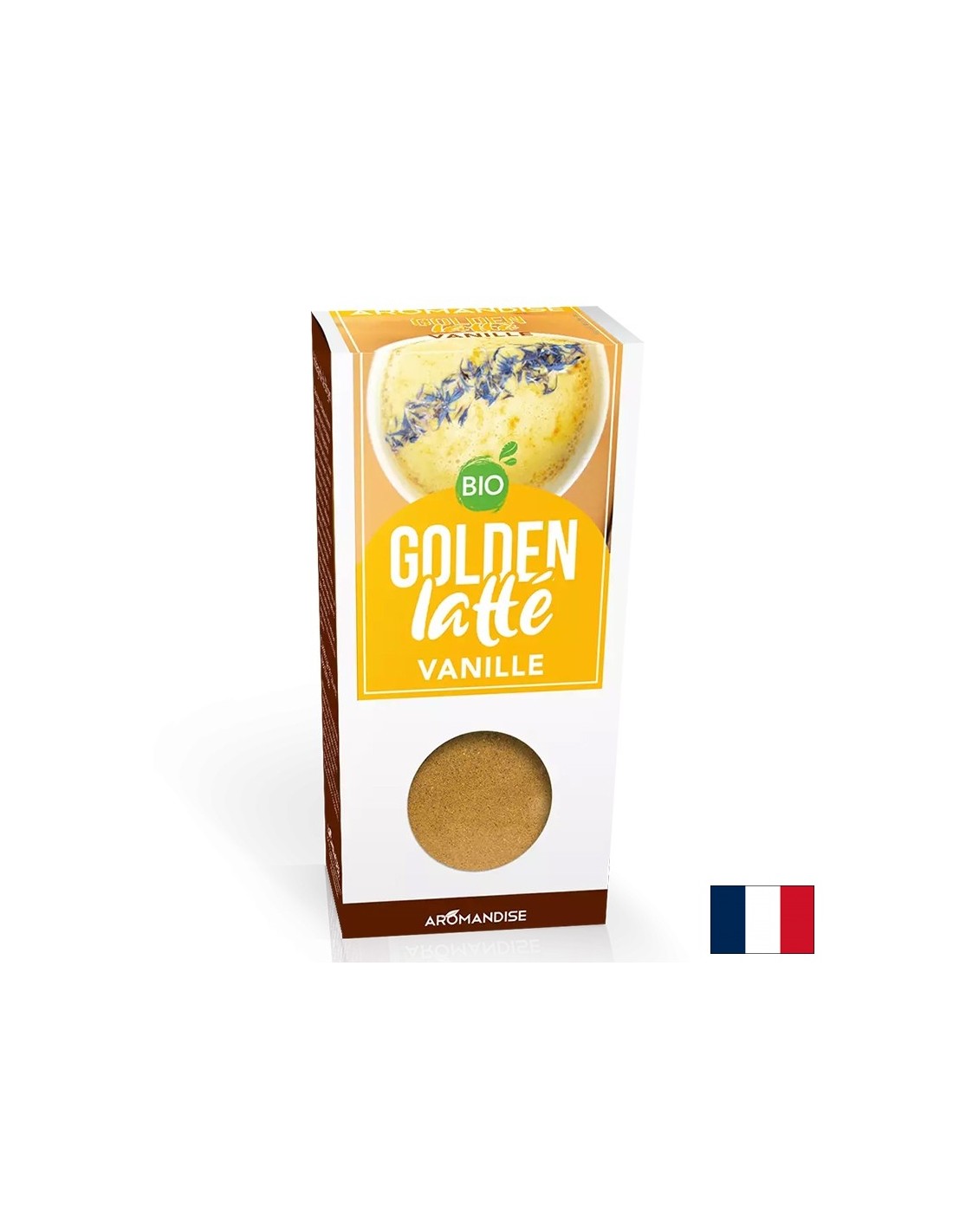 Curcuma au lait doré et vanille, poudre de boisson instantanée, 60 g