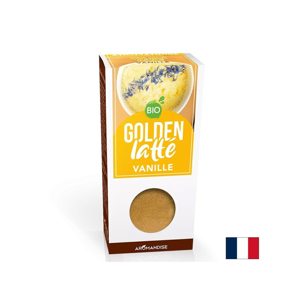 Curcuma au lait doré et vanille, poudre de boisson instantanée, 60 g