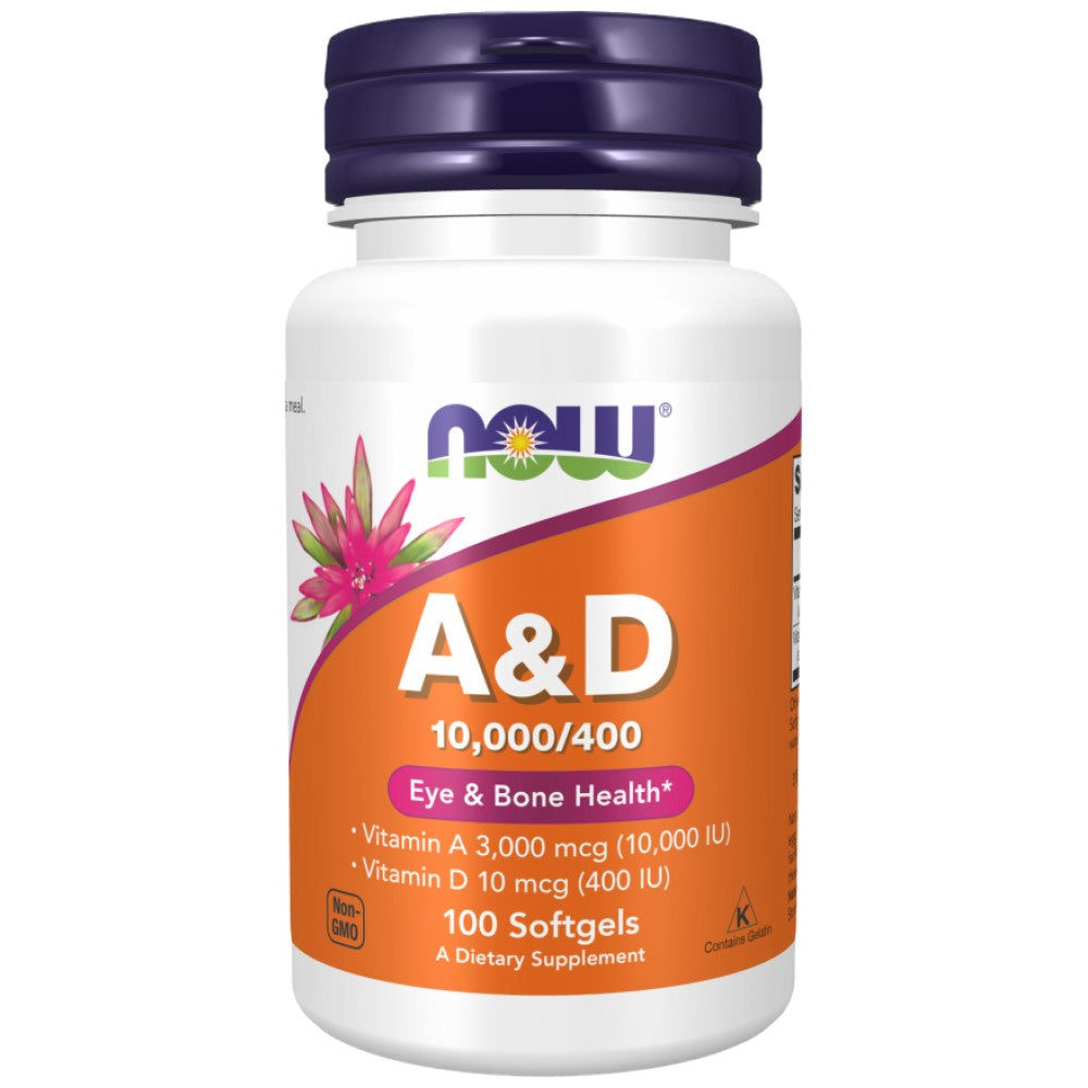 Vitamine A & D 10000/400 UI - 100 capsules de gel