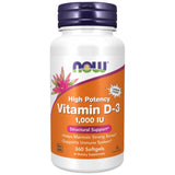 Vitamine D-3 1000 UI - 180 capsules de gel