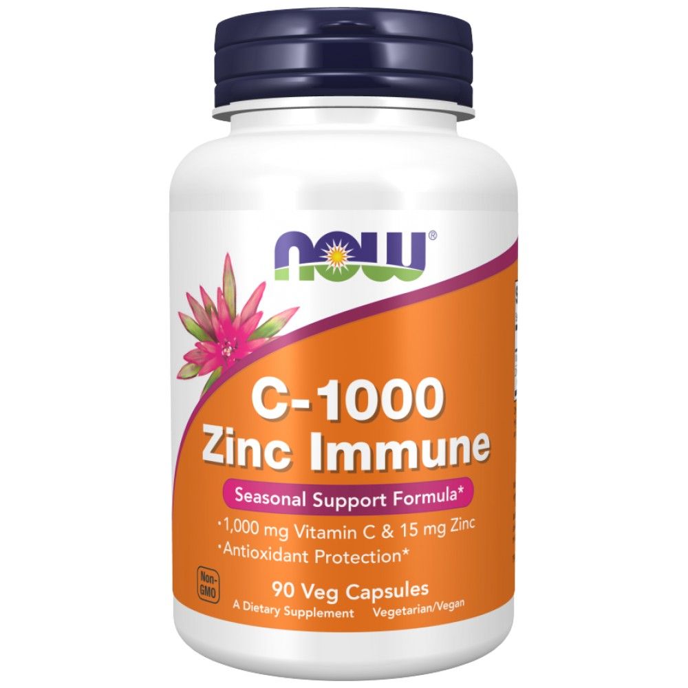 C-1000 Zinc Immune | Vitamine C + zinc bisglycinate - 90 capsules
