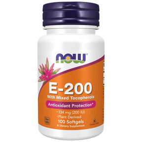 Vitamin E-200 IU MT - 100 Gel capsules - Nutra Best Europe