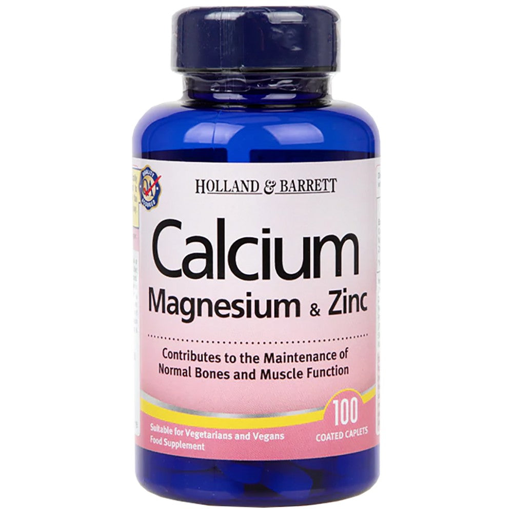 Magnésium de calcium et zinc - 100 comprimés