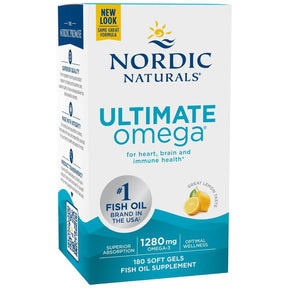 Ultimate Omega 1280 mg - 180 Gel capsules - Nutra Best Europe