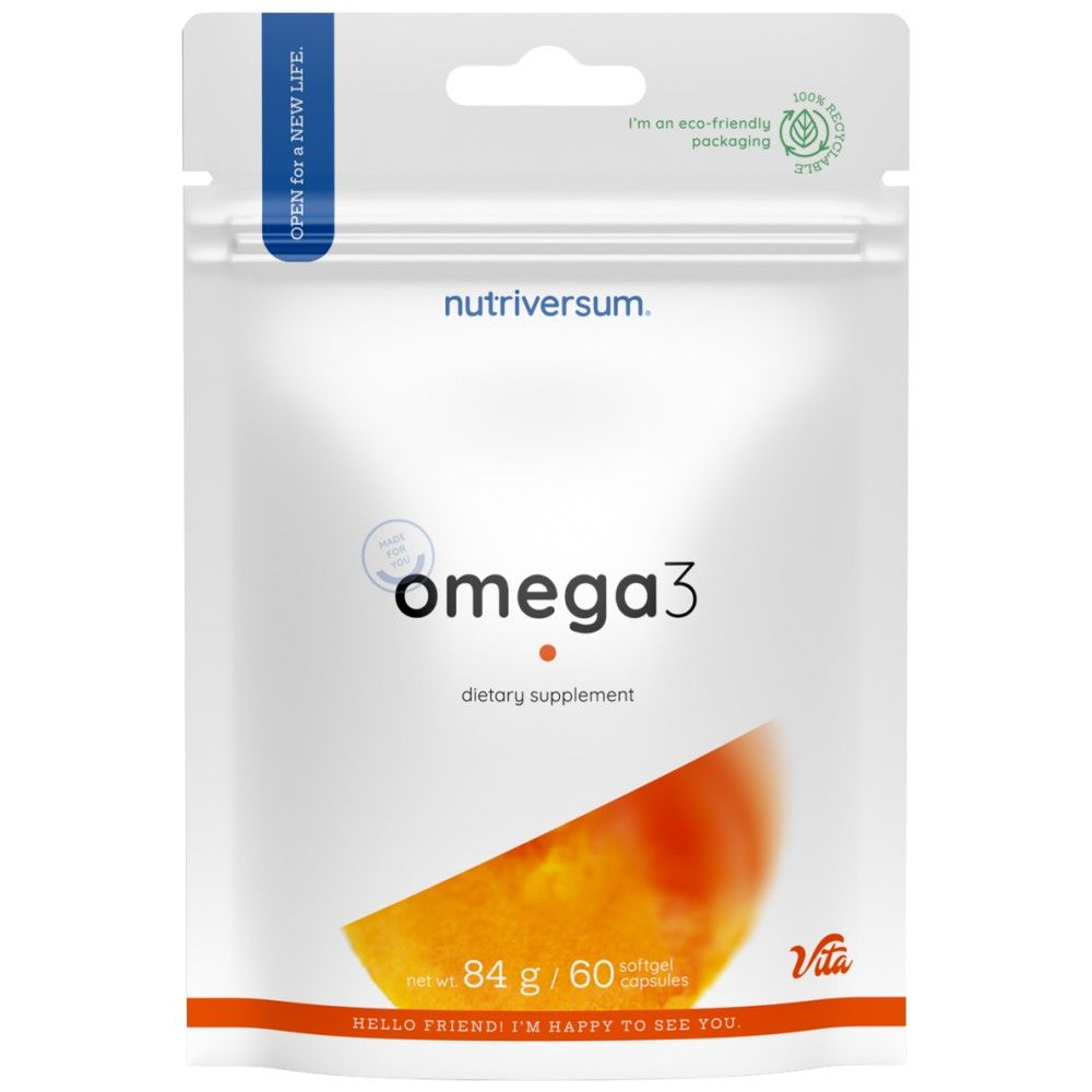 Omega 3 huile de poisson - 60 capsules de gel