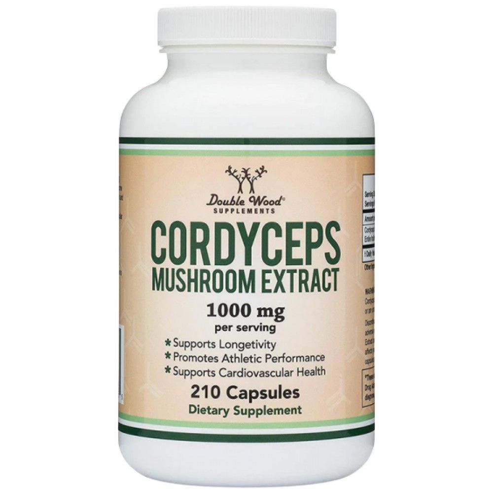 Extrait de champignons Cordyceps 1000 mg - 210 capsules